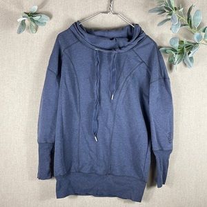 Zella > Navy Cowl Neck Sweatshirt Small